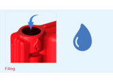 Buddha water separator wit   rood