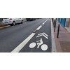 Fietspad- en parkeergeleider rood