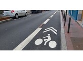 Fietspad- en parkeergeleider zwart
