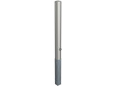 Stootpaal rond 102 x 900 mm RVS wegneembaar