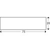 Wandbeschermer 75 x 1000 mm geel zwart