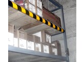 Wandbeschermer 40 x 5000 mm rond geel zwart