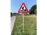 Grondpen verkeersbord