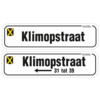 Straatnaambord T1 700 x 200 mm  bxh 