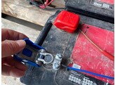 Batterijborn quick release rood positief