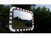 800 x 600 mm verkeersspiegel VBB600 RVS -20 C met ABS kader 0 tot 15 m