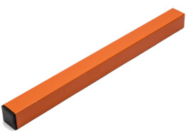 Paal 40 x 40 x 2500 mm   dop - oranje
