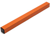 Paal 40 x 40 x 2500 mm   dop - oranje