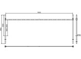 Hoogtebeperking 9 x 3 m  H  wit rood C29 beton