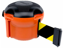 Skipper XS oranje met geel zwart lint