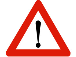 A51 900 mm STICKER klasse 1
