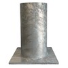 Diamantkoppaal zwart vervangpaal 800 mm   sokkel