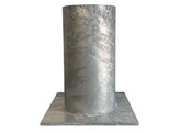 Diamantkoppaal zwart vervangpaal 800 mm   sokkel