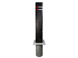 Diamantkoppaal zwart vervangpaal 800 mm   sokkel