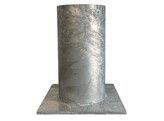 Diamantkoppaal zwart vervangpaal 800 mm   sokkel
