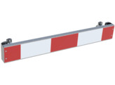 Signalisatiebord met buisklemmen T1 800 x 110 mm