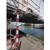 Signalisatiebord met buisklemmen T1 800 x 110 mm