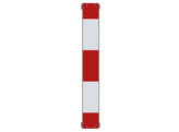 Signalisatiebord met buisklemmen T1 800 x 110 mm