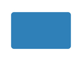 Verkeersbord T1 700 x 400 mm  bxh  blauw