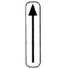 Xa/b 100 x 400 mm STICKER naar boven klasse 1