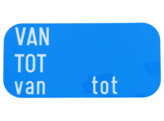 Van Tot 400 x 200 mm STICKER NL klasse 1