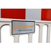 Centurion barrier 2000 mm type SB250 wit rood met custom logo