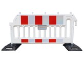 Centurion barrier 2000 mm type SB250 wit rood met custom logo
