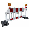 Centurion barrier 2000 mm type SB250 wit rood met custom logo