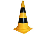 Verkeerskegel 75 cm geel zwart 3 2 kg