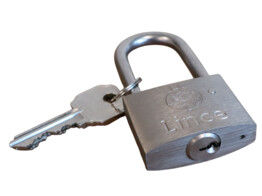 Bouwhek hangslot met twee sleutels