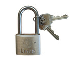Bouwhek hangslot met twee sleutels