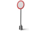 Kunststof adapter voor grondsokkel van 76 naar 51 mm verkeersbordpaal
