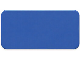Verkeersbord SB250 400 x 200 mm blauw met oranje rug klasse 1