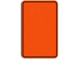 Verkeersbord SB250 400 x 600 mm fluo oranje klasse 3