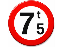 C21 7 5 verkeersbord SB250 700 mm klasse 3