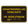 Verantwoordelijke signalisatie verkeersbord SB250 600 x 400 mm klasse 1 blanco