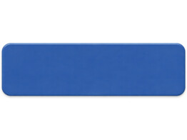 Verkeersbord T1 700 x 200 mm  bxh  blauw