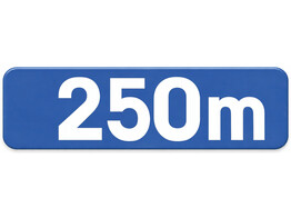 250 m verkeersbord SB250 700 x 200 mm klasse 2