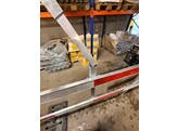 Paal opzetstuk 40 x 40 x 700 mm   dop - aluminium