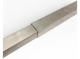 Paal opzetstuk 40 x 40 x 700 mm   dop - aluminium