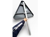 Paal opzetstuk 40 x 40 x 700 mm   dop - aluminium