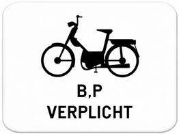 M14 verkeersbord SB250 400 x 300 mm klasse 2