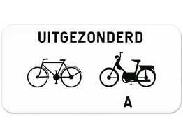 M3 verkeersbord SB250 700 x 400 mm klasse 2