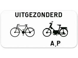 M12 verkeersbord SB250 700 x 400 mm klasse 2