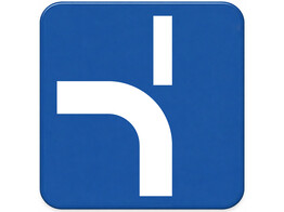 Vlll D verkeersbord SB250 400 x 400 mm klasse 3
