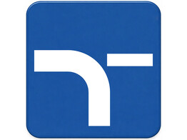 Vlll B verkeersbord SB250 400 x 400 mm klasse 3
