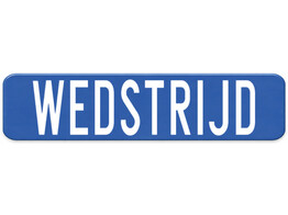 Wedstrijd verkeersbord SB250 900 x 300 mm klasse 1