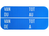 Van Tot tweetalig 400 x 200 mm STICKER klasse 1