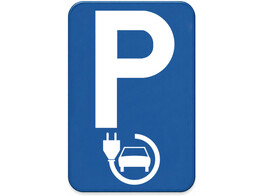 ELa verkeersbord SB250 300 x 450 mm blauw met grijze rug klasse 1