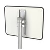 600 x 450 mm spiegel VEL450 RVS met RVS kader 0 tot 10 m